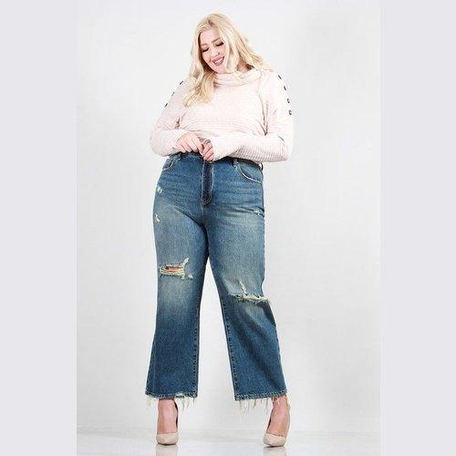 Distressed Dad Jeans - Cocoa Yacht Club