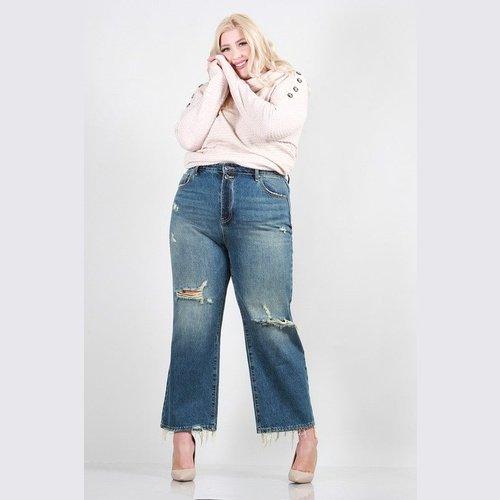 Distressed Dad Jeans - Cocoa Yacht Club