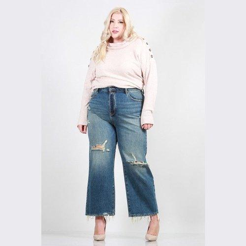 Distressed Dad Jeans - Cocoa Yacht Club