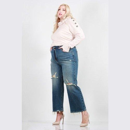 Distressed Dad Jeans - Cocoa Yacht Club
