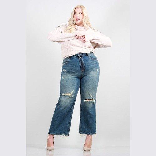 Distressed Dad Jeans - Cocoa Yacht Club