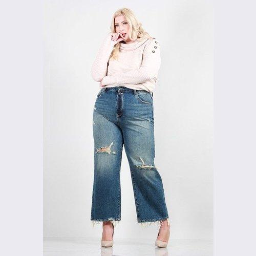 Distressed Dad Jeans - Cocoa Yacht Club