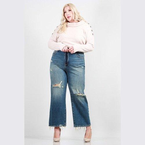 Distressed Dad Jeans - Cocoa Yacht Club