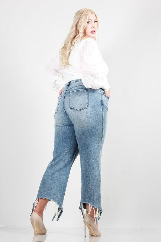 Distressed Dad Jeans - Cocoa Yacht Club
