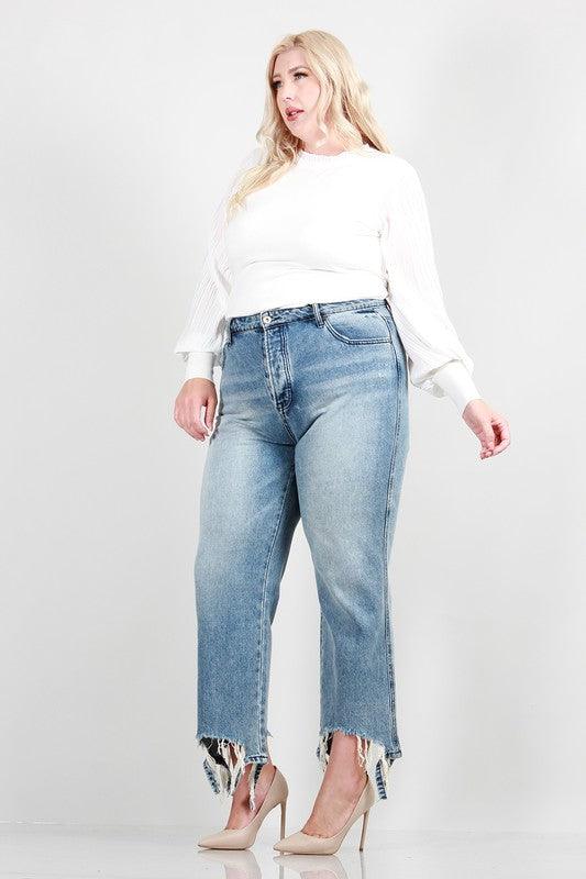 Distressed Dad Jeans - Cocoa Yacht Club