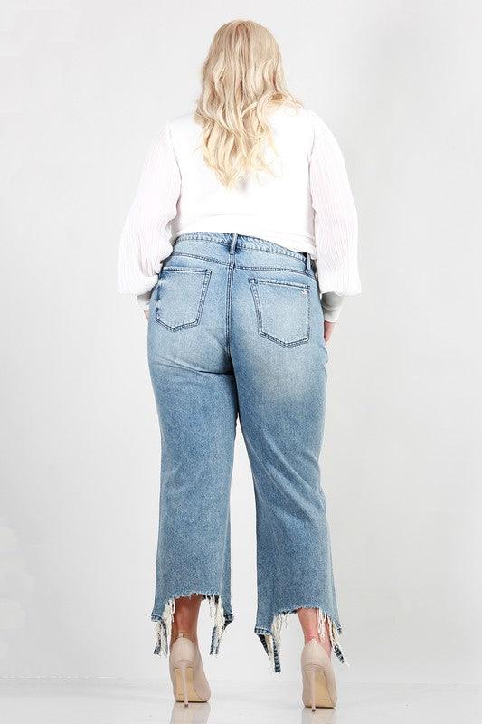 Distressed Dad Jeans - Cocoa Yacht Club