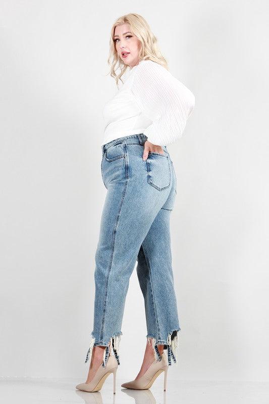 Distressed Dad Jeans - Cocoa Yacht Club