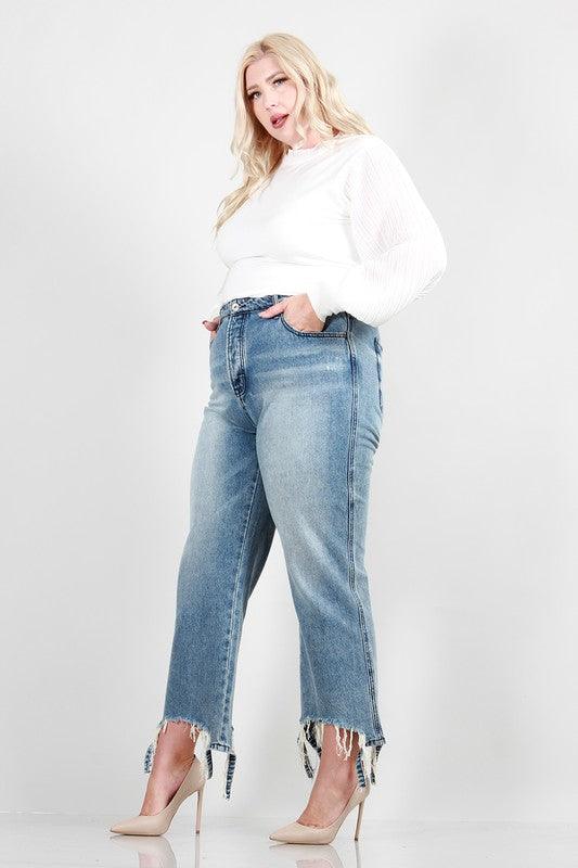 Distressed Dad Jeans - Cocoa Yacht Club