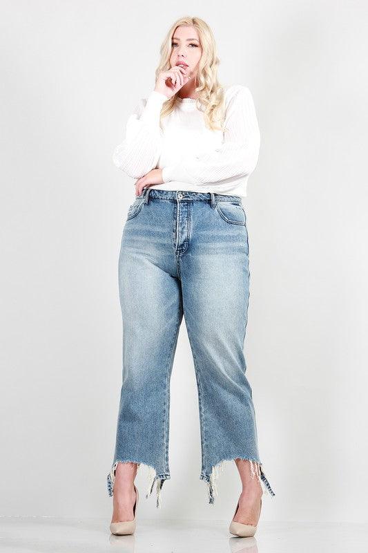 Distressed Dad Jeans - Cocoa Yacht Club