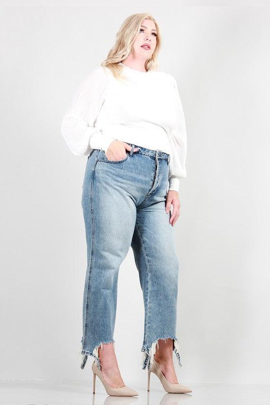 Distressed Dad Jeans - Cocoa Yacht Club