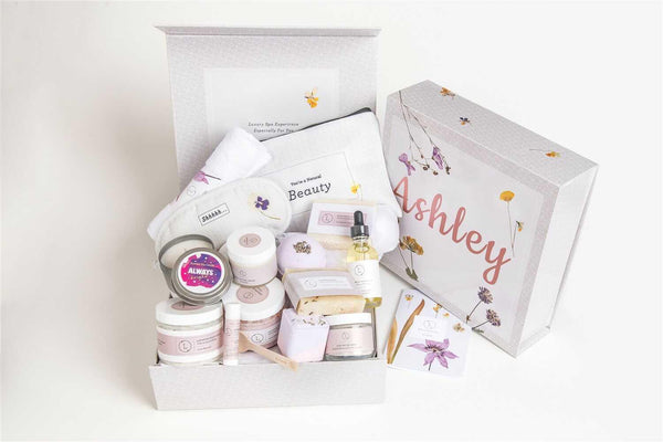 A Special Day Gift, Birthday Gift Basket, Lavender Natural Bath & Body Cocoa Yacht Club