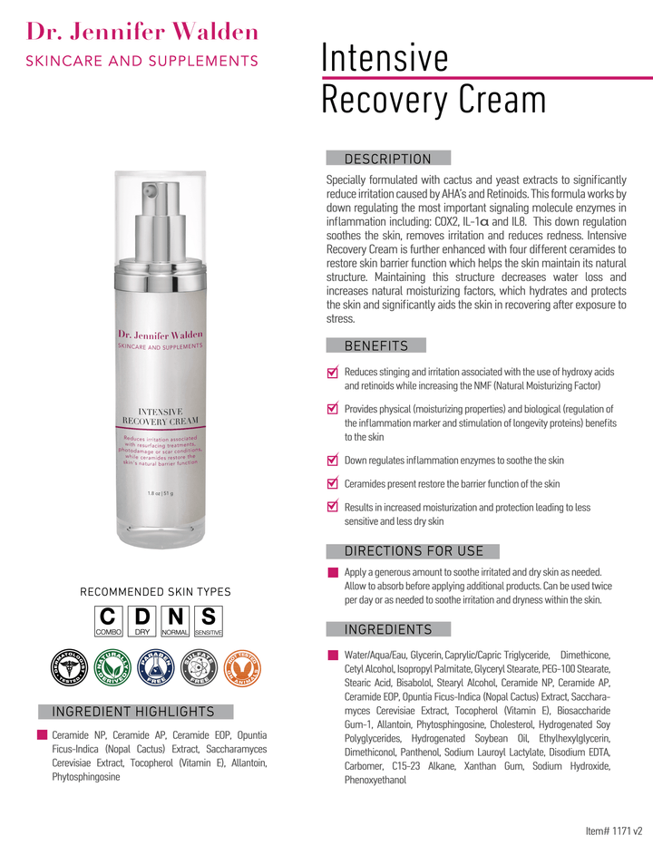 INTENSIVE RECOVERY CREAM Cocoa Yacht Club