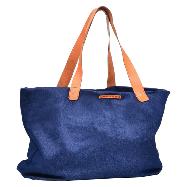 Jacki Easlick Denim Tote Made in Haiti Cocoa Yacht Club