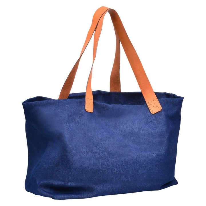 Jacki Easlick Denim Tote Made in Haiti Cocoa Yacht Club