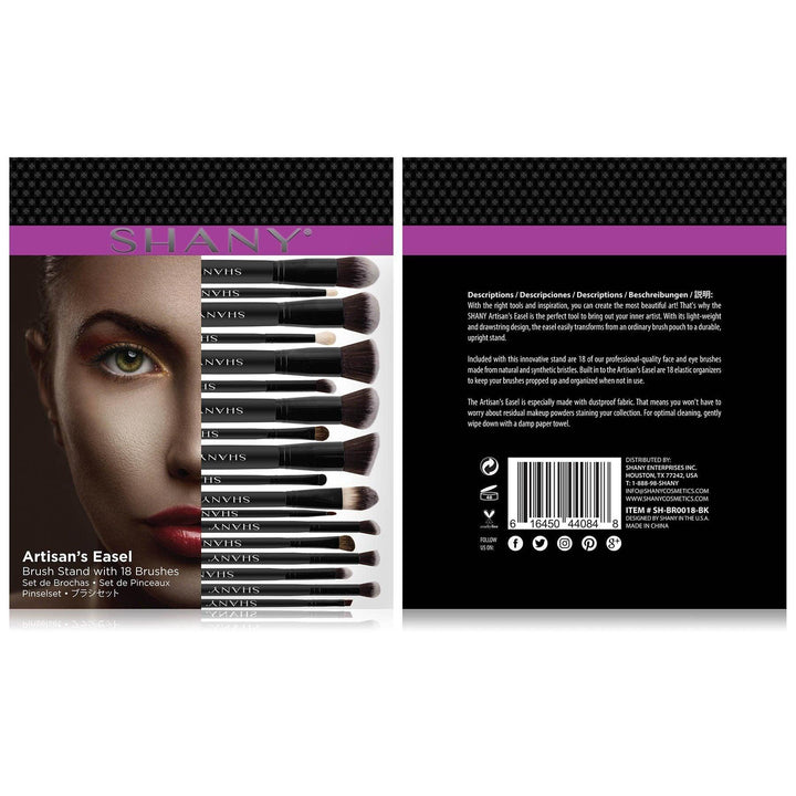 SHANY Artisan’s Easel Brush Set Cocoa Yacht Club