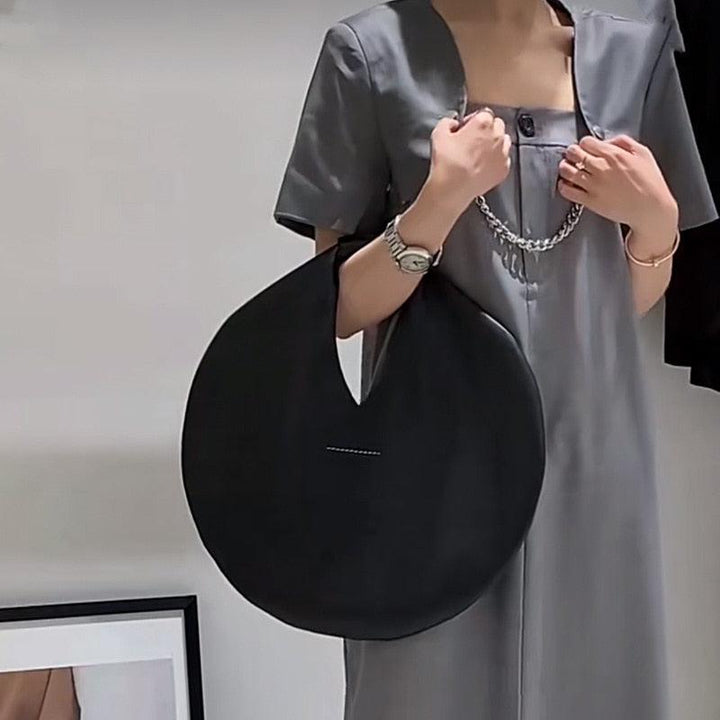 Simple Round Chic Handbag Cocoa Yacht Club
