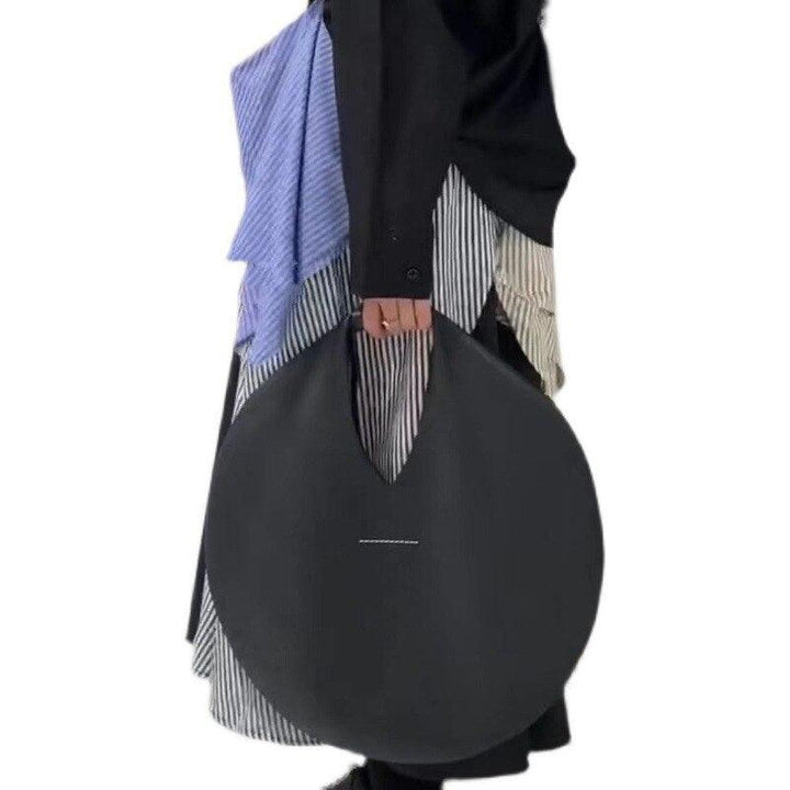 Simple Round Chic Handbag Cocoa Yacht Club