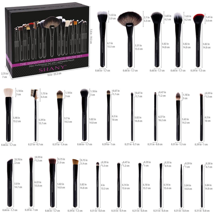 The Masterpiece Pro Signature Brush Set - 24pcs Handmade Natural/Synthetic Bristle Cocoa Yacht Club