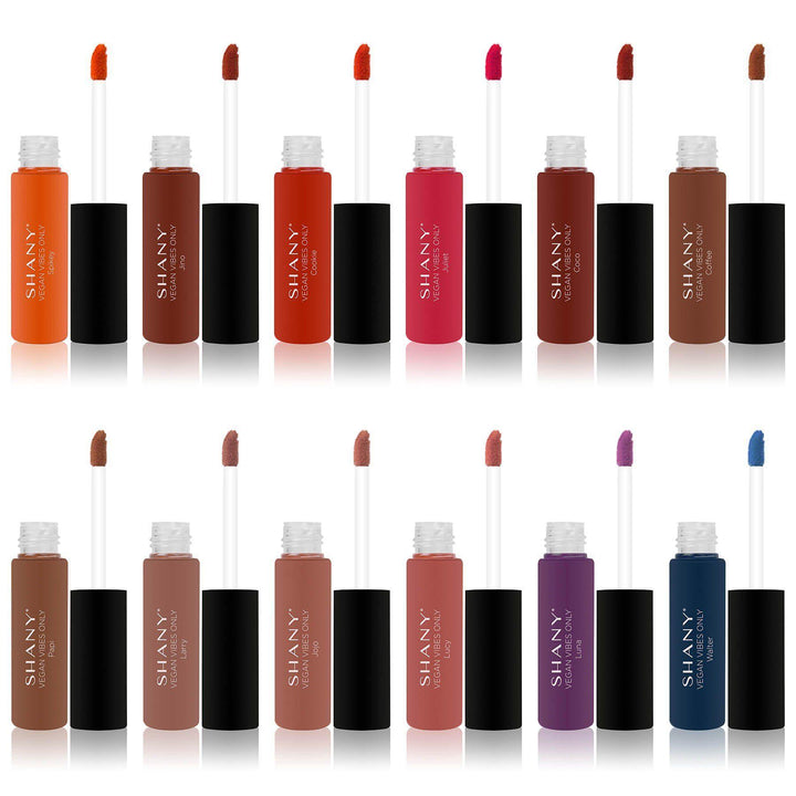 Vegan Vibes Only Matte Liquid Lipstick Set - 12pc Cocoa Yacht Club