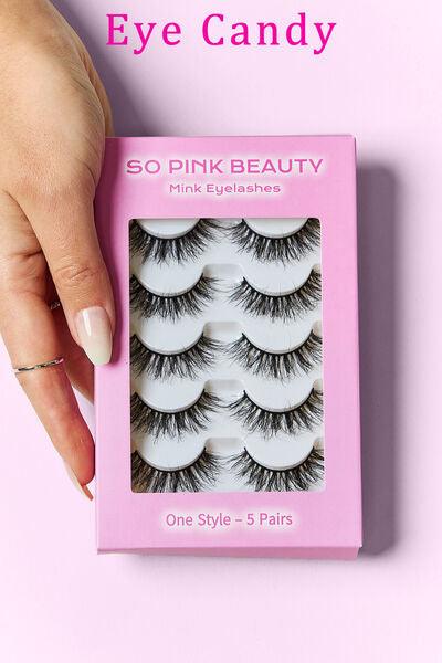 SO PINK BEAUTY Mink Eyelashes 5 Pairs - Cocoa Yacht Club
